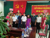 Hình ảnh các đại biểu lãnh đạo xã, các ban ngành đoàn thể tới dự ngày hội đến trường của bé