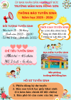 THÔNG BÁO TUYỂN SINH NĂM HỌC 2025-2026 CỦA TRƯỜNG MẦM NON HỒNG SƠN