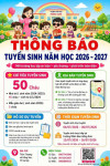 THÔNG BÁO TUYỂN SINH NĂM HỌC 2026-2027